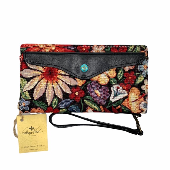 Patricia Nash Valentia Floral Wristlet Wallet Clutch - Picture 2 of 13